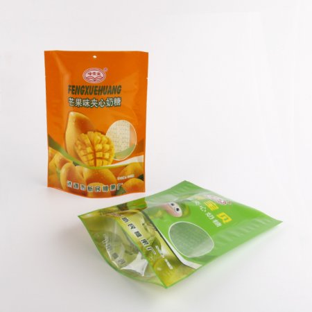 糖果包裝袋定制_奶糖塑料自立袋_糖果包